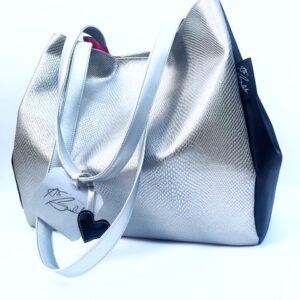 Magic Ring Silver Black Snake Tote bag