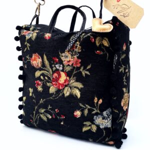 Sac Boite Pom Gobelin Crossbody & Handbag