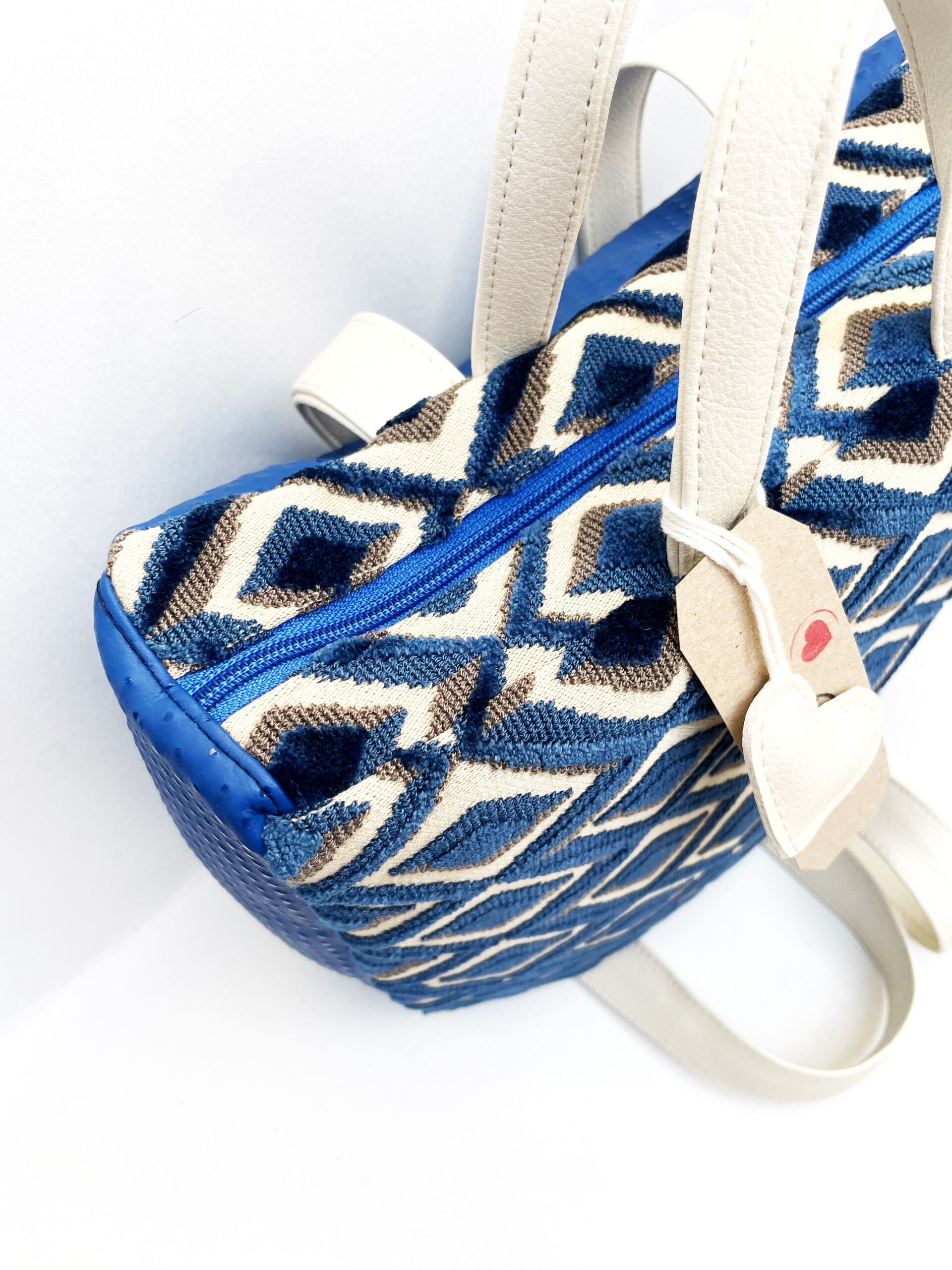 Royal Blue Pearl Diamond Backpack - Image 7
