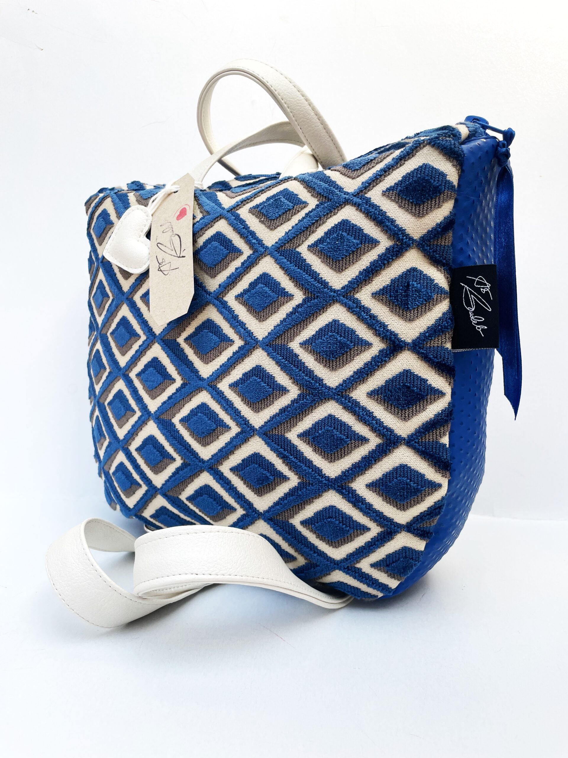 Royal Blue Pearl Diamond Backpack