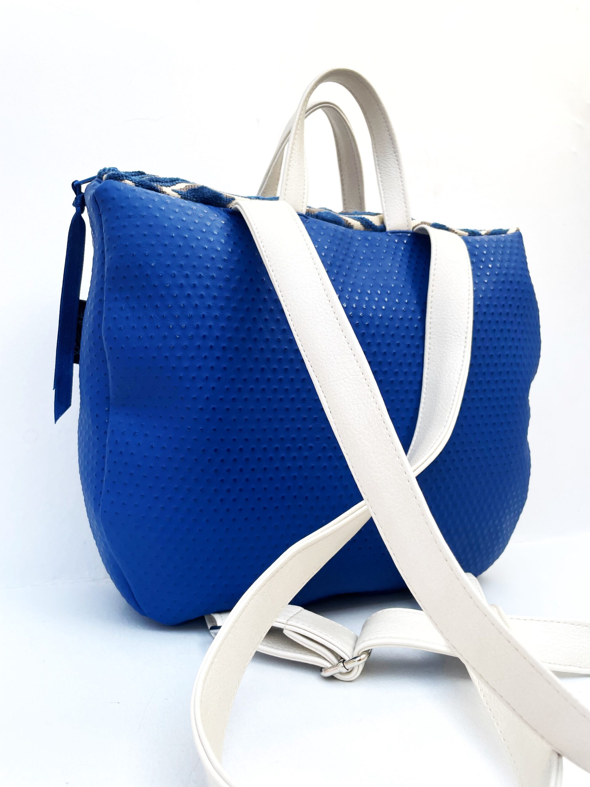 Royal Blue Pearl Diamond Backpack - Image 3